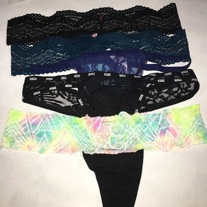 NWT Victoria Secret PINK Thong Panty Bundle